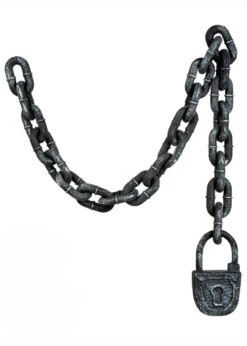 Thick Plastic Prop Fake Chain With Lock
