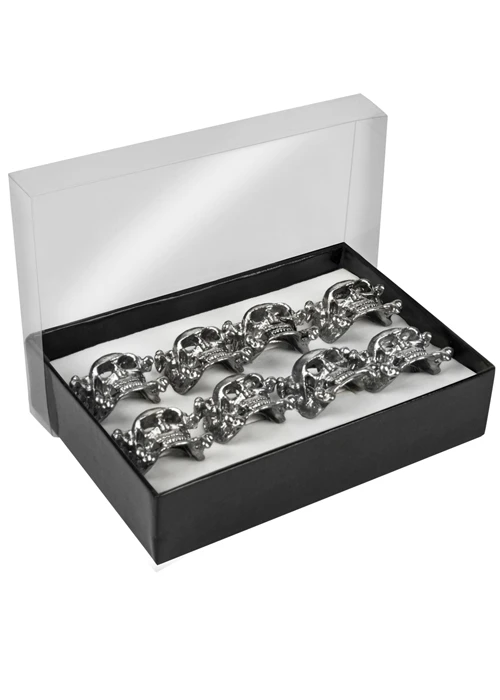 80s Punk Rocker Fancy Dress Skull Ring 3 80s Punk Rocker Fancy Dress Skull Ring