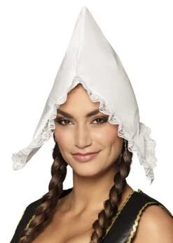 Womens Farmer White Dutch Girl Hat