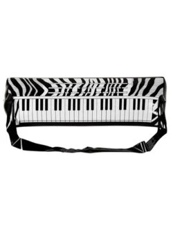 1980s Rock Star Zebra Print Inflatable Keyboard