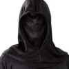 Halloween Black Faceless Ghoul Hood 1 Halloween Black Faceless Ghoul Hood -Halloween Fans Shop 02950 rs
