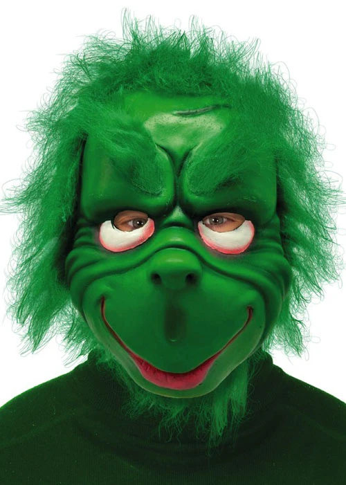 The Grinch Style Green Christmas Monster Mask 3 The Grinch Style Green Christmas Monster Mask