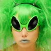 Neon Green Space Alien Glasses -Halloween Fans Shop 0347o green alien glasses