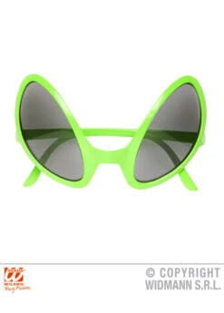 Neon Green Space Alien Glasses -Halloween Fans Shop 0347o green alien glasses 03