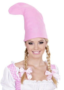 Adult Size Pink Garden Gnome Hat