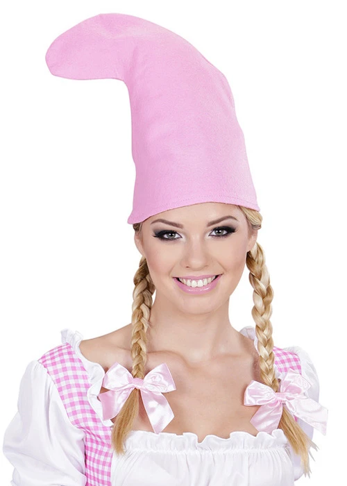 Adult Size Pink Garden Gnome Hat 3 Adult Size Pink Garden Gnome Hat