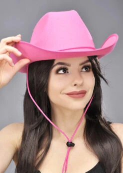 Western Cowgirl Fancy Dress Pink Cowboy Hat