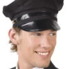 Black Peaked Cap Drivers Chauffeurs Hat -Halloween Fans Shop 04128rs