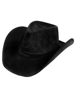 Western Black Leather Look Wyoming Cowboy Hat 10 Western Black Leather Look Wyoming Cowboy Hat -Halloween Fans Shop 04353 rs 03