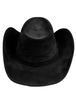 Western Black Leather Look Wyoming Cowboy Hat 11 Western Black Leather Look Wyoming Cowboy Hat -Halloween Fans Shop 04353 rs 04