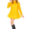 Adult Womens Fancy Dress Yellow Raincoat 2 Adult Womens Fancy Dress Yellow Raincoat -Halloween Fans Shop 0645 rs