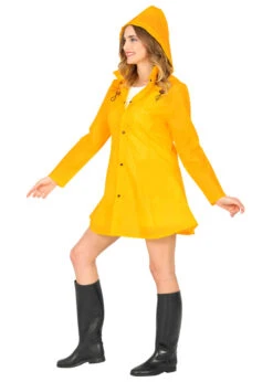 Adult Womens Fancy Dress Yellow Raincoat 7 Adult Womens Fancy Dress Yellow Raincoat -Halloween Fans Shop 0645 rs 02