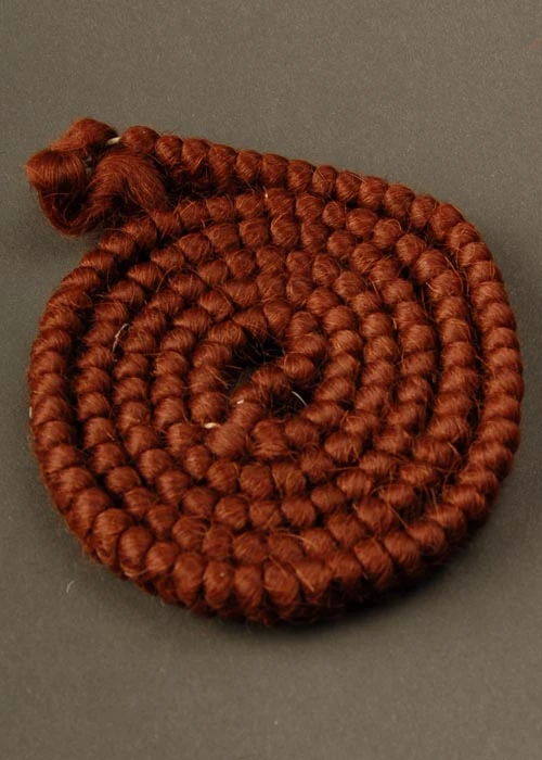 False Hair Crepe Wool Dark Chestnut Brown 3 False Hair Crepe Wool Dark Chestnut Brown