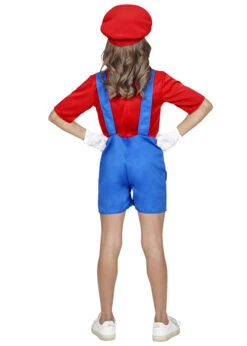 Kids Size Super Mario Style Plumber Girl Costume 7 Kids Size Super Mario Style Plumber Girl Costume -Halloween Fans Shop 08698 rs 02