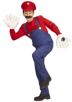 Teen Size Super Mario Style Plumber Costume 6 Teen Size Super Mario Style Plumber Costume -Halloween Fans Shop 08709 rs 01