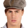 Peaky Blinders Style 1920s Gangster Brown Cap 2 Peaky Blinders Style 1920s Gangster Brown Cap -Halloween Fans Shop 09842 rs