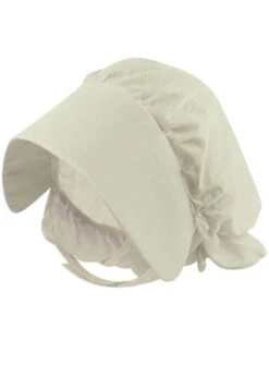 Childrens Size White Victorian Bonnet Hat