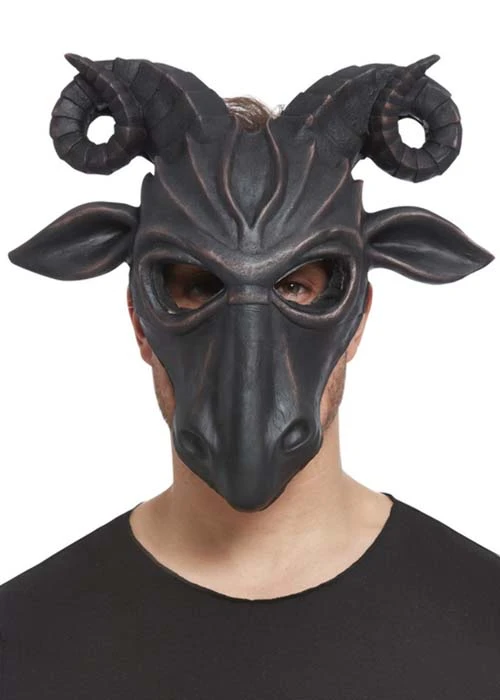 Halloween Deluxe Foam Satanic Ram Demon Mask 3 Halloween Deluxe Foam Satanic Ram Demon Mask