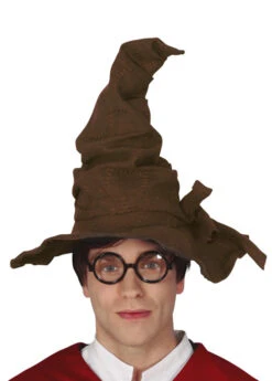 Adult Size Suede Look Brown Wizard Hat