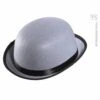 Childrens Size Grey Bowler Hat -Halloween Fans Shop 1396Grs