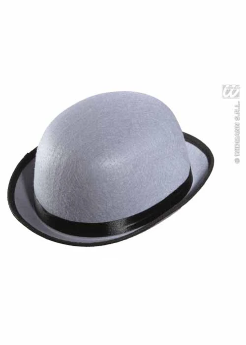 Childrens Size Grey Bowler Hat 3 Childrens Size Grey Bowler Hat