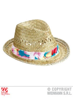 Adult Size Hawaiian Beach Boys Straw Hat -Halloween Fans Shop 14231 straw hawaiian hat 02