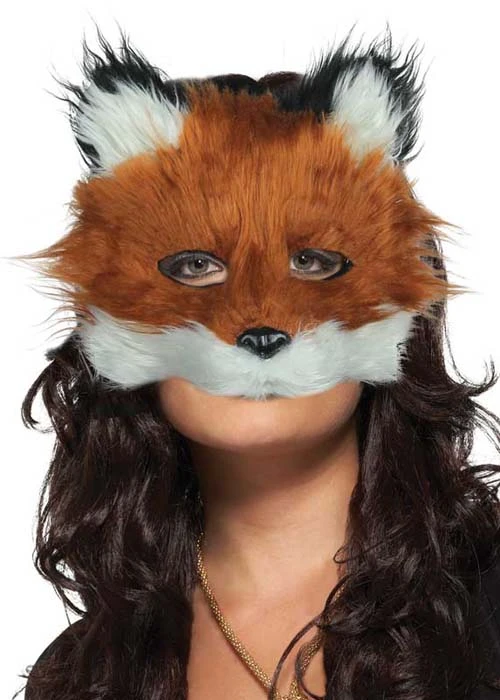 Adult Deluxe Fluffy Fox Mask 3 Adult Deluxe Fluffy Fox Mask