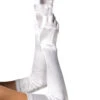 Extra Long 1920s Ladies White Satin Opera Gloves 1 Extra Long 1920s Ladies White Satin Opera Gloves -Halloween Fans Shop 16B white rs