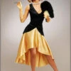 Womens 1920s Long Gold Great Gatsby Costume 2 Womens 1920s Long Gold Great Gatsby Costume -Halloween Fans Shop 1920s long black and gold dress 33368