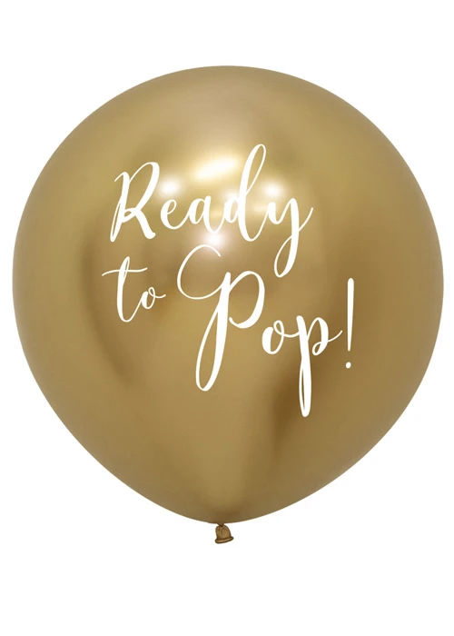 Large Reflex Gold Ready To Pop 24 Inch Uninflated Latex Balloon 3 Large Reflex Gold Ready To Pop 24 Inch Uninflated Latex Balloon