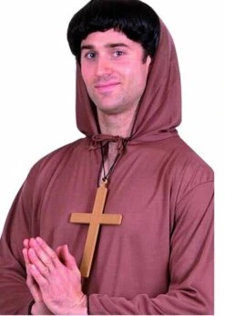 Nun Or Vicar Style Gold Cross Necklace