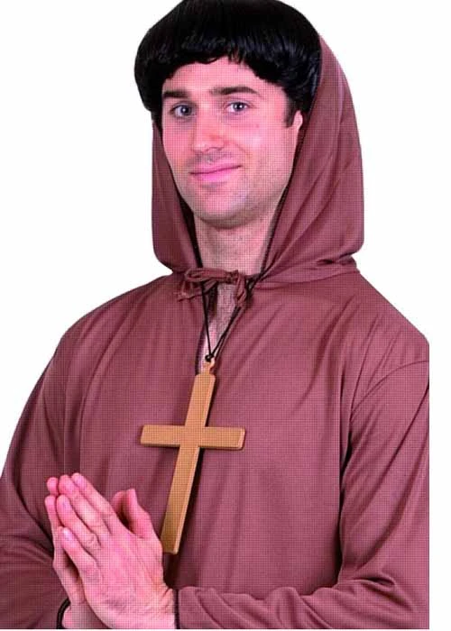 Nun Or Vicar Style Gold Cross Necklace 3 Nun Or Vicar Style Gold Cross Necklace