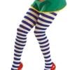 Plus Size Blue And White Striped Tights -Halloween Fans Shop 2028Lrs