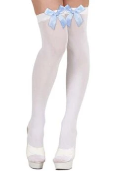 Womens Dorothy Style White Stockings