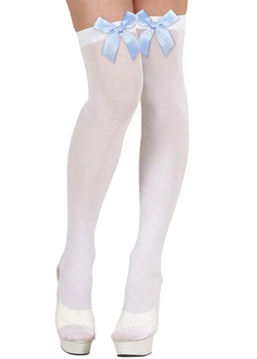 Womens Dorothy Style White Stockings 3 Womens Dorothy Style White Stockings