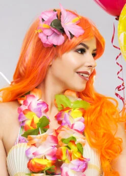 Pink Flower Hawaiian Hair Clip