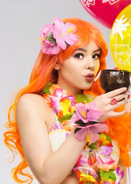 Pink Flower Hawaiian Hair Clip 5 Pink Flower Hawaiian Hair Clip - Image 3