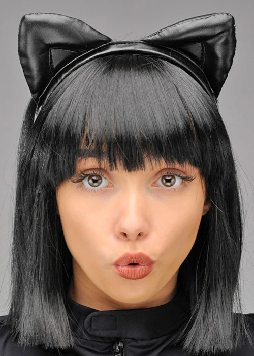 Cute Black Cat Ears On Headband 4 Cute Black Cat Ears On Headband - Image 2