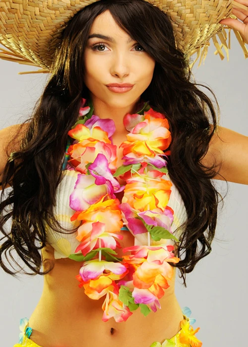 Tropical Hawaiian Flower Garland 3 Tropical Hawaiian Flower Garland