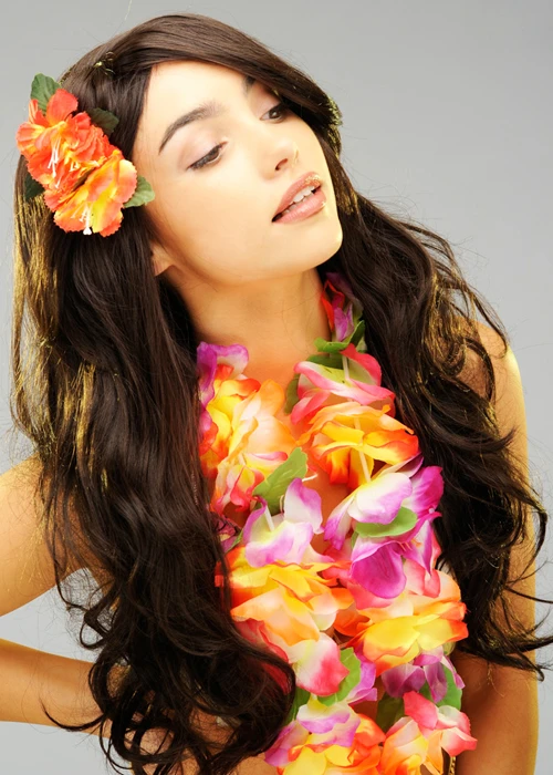 Tropical Hawaiian Flower Garland 4 Tropical Hawaiian Flower Garland - Image 2