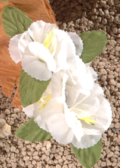 Hawaiian White Hibiscus Flower Hair Clip 5 Hawaiian White Hibiscus Flower Hair Clip - Image 3
