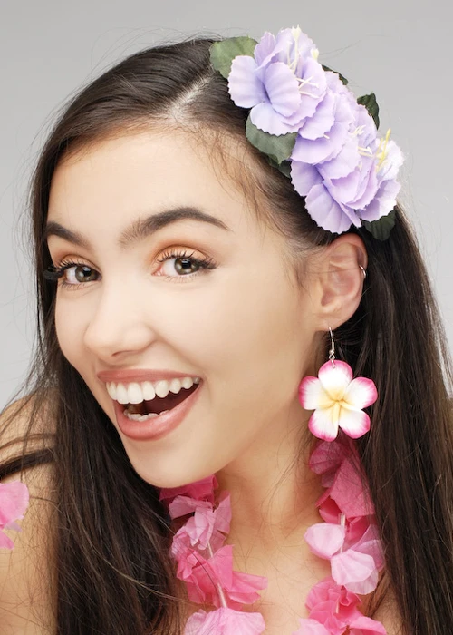 Hawaiian Lilac Hibiscus Flower Hair Clip 4 Hawaiian Lilac Hibiscus Flower Hair Clip - Image 2
