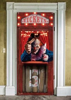 Halloween Scary Circus Clown Door Decoration