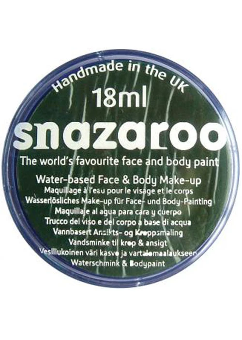 Snazaroo Make-Up Dark Green Face Paint 18ml 3 Snazaroo Make-Up Dark Green Face Paint 18ml