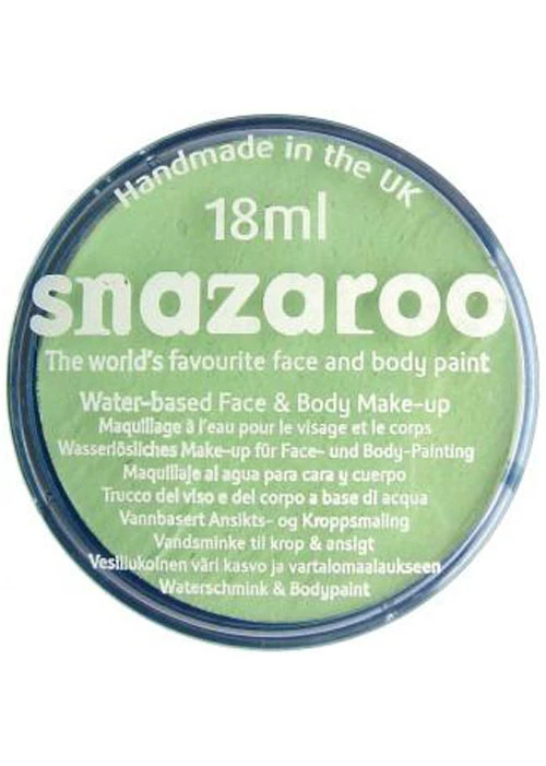 Snazaroo Make-Up Pale Green Face Paint 18ml 3 Snazaroo Make-Up Pale Green Face Paint 18ml