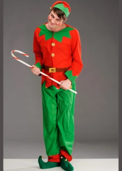 Adult Size Christmas Elf Costume -Halloween Fans Shop 26025 mens christmas elf costume 02