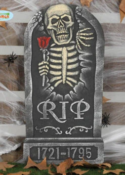 Halloween Party Prop Skeleton RIP Tombstone