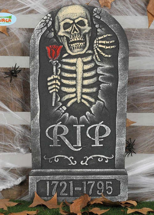 Halloween Party Prop Skeleton RIP Tombstone 3 Halloween Party Prop Skeleton RIP Tombstone