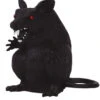 Large Halloween Prop Rubber Sitting Rat Decoration