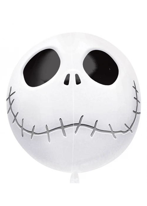 Jack Skellington Round Orbz Uninflated Helium Balloon 3 Jack Skellington Round Orbz Uninflated Helium Balloon